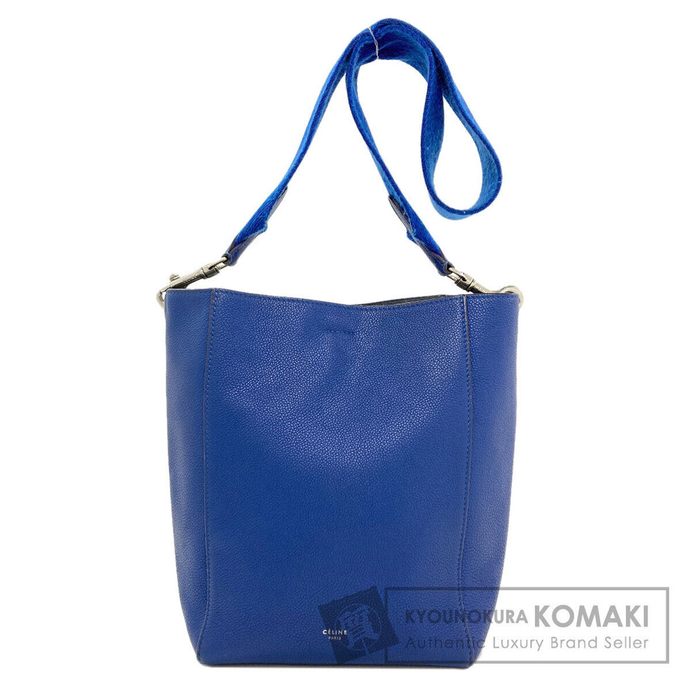 Celine Sangle Bucket Shoulder Bag Leather